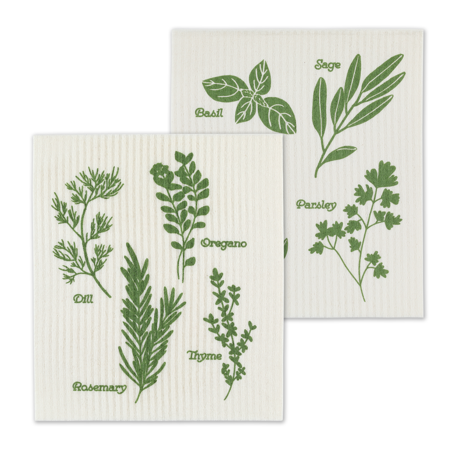 Assorted Herbs Dish Cloth Set