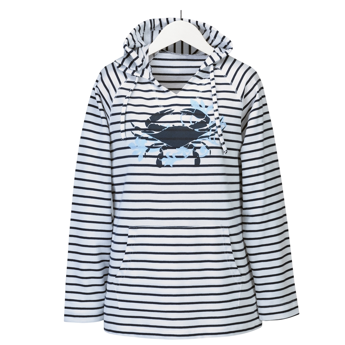 Blue Crab Hooded Shirt