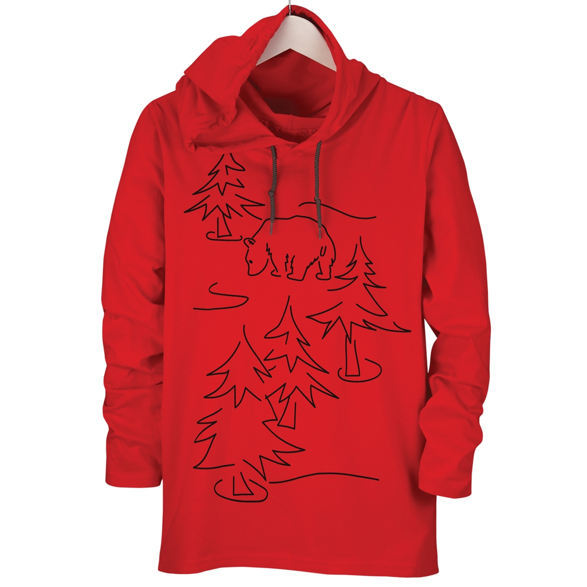 Bear Tree Hooded Tee