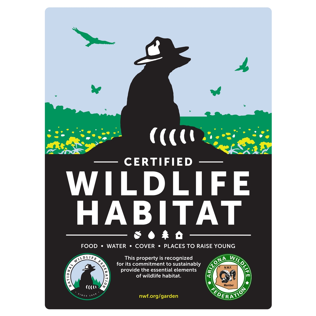 Arizona Wildlife Federation Certified Wildlife Habitat Sign