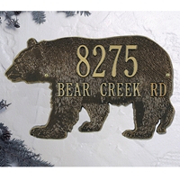 Bear Silhouette Personalized Plaque - NWF1087