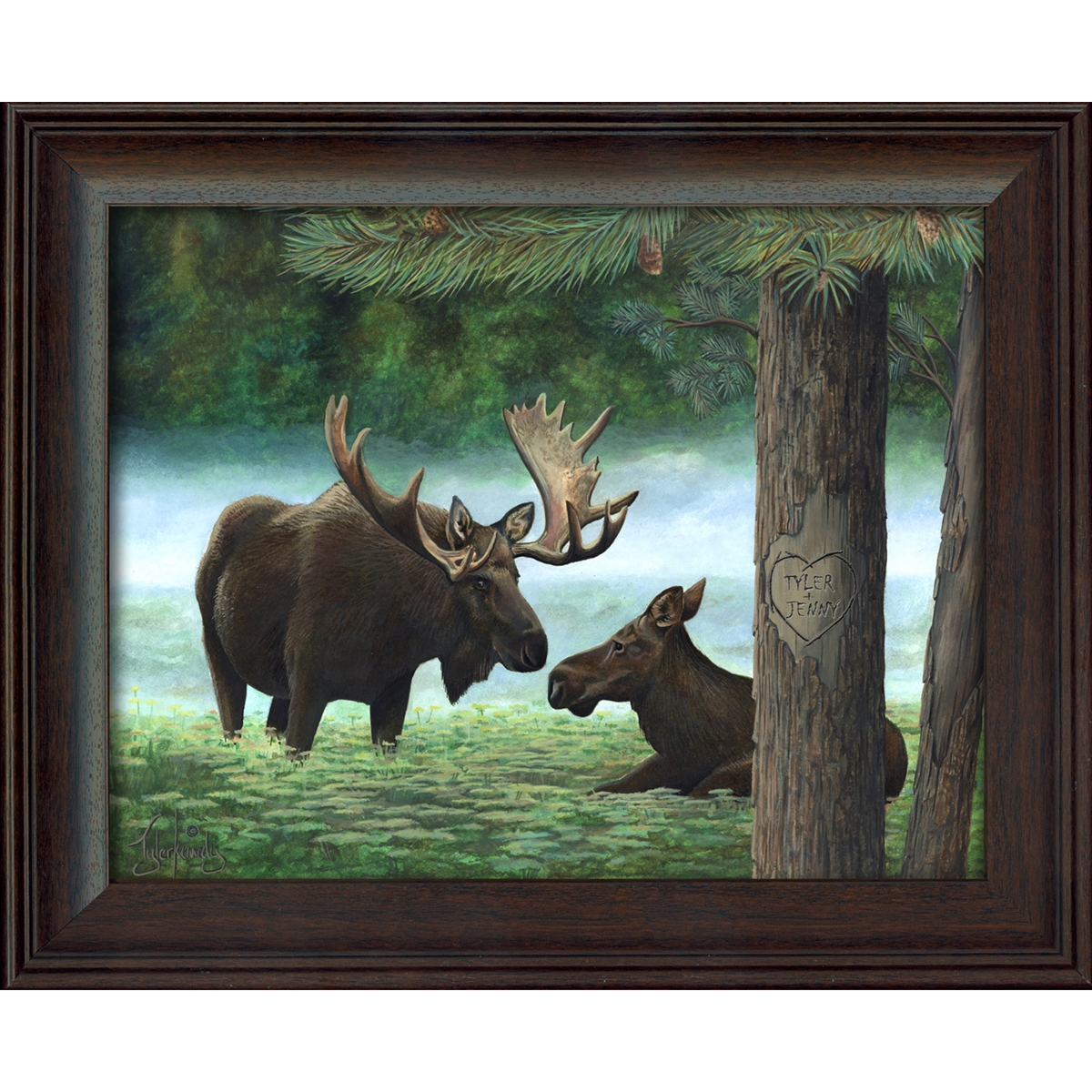 Moose Personalized Art Print