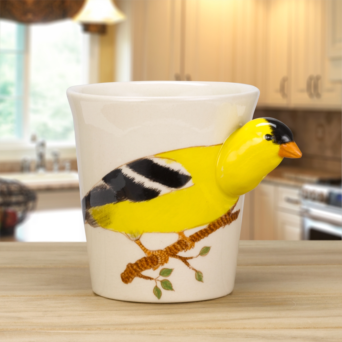 Goldfinch Painted Mug