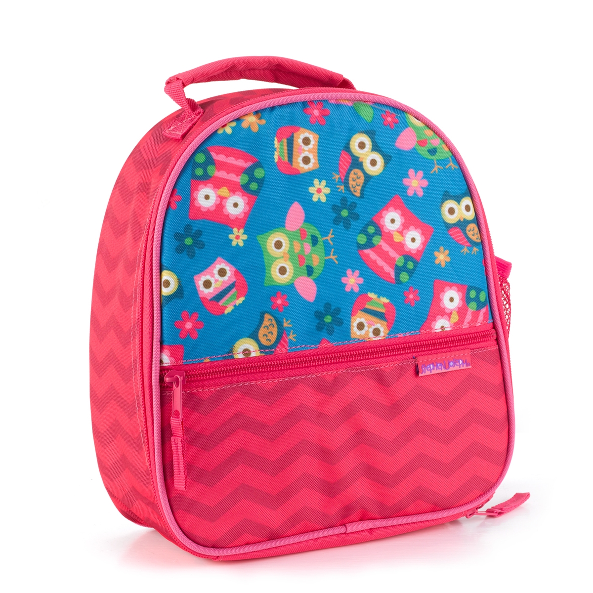 Personalised School Lunch Box Bag For Girls Owl Insulated Pink 
