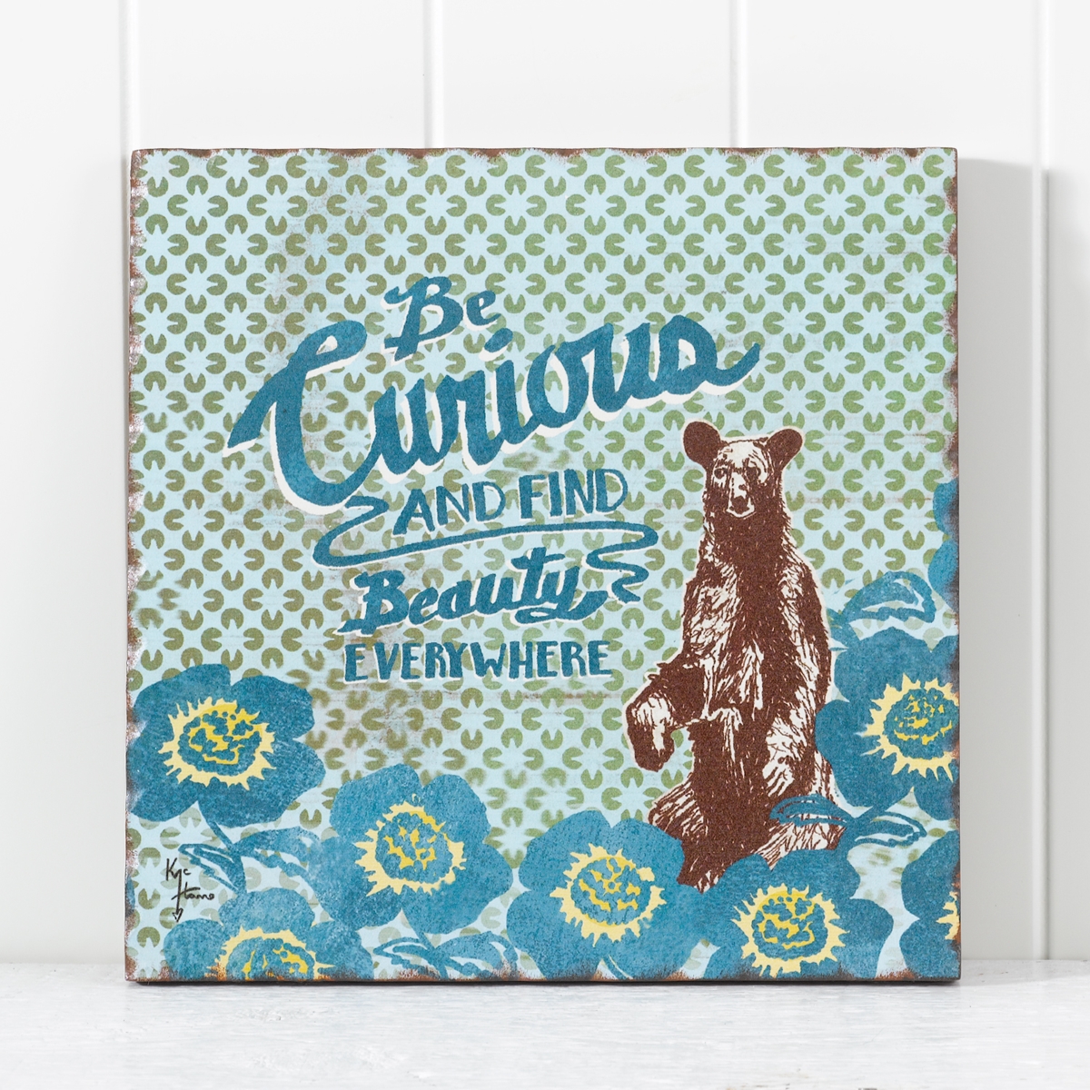 Curious Bear Plaque