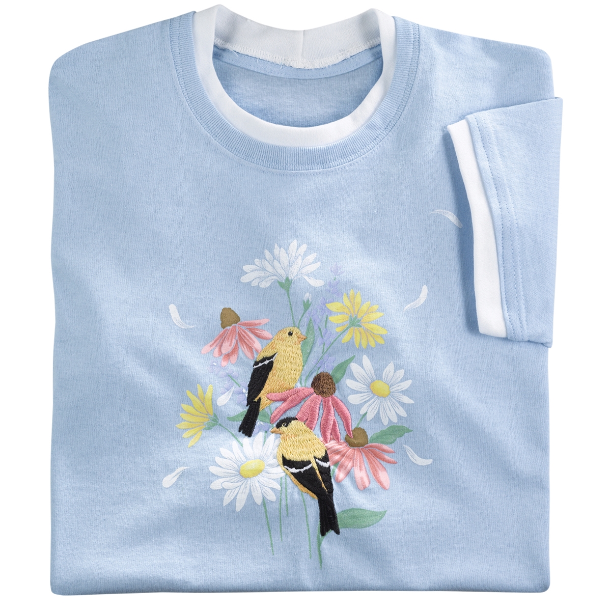 Breezy Flowers & Finches Tee