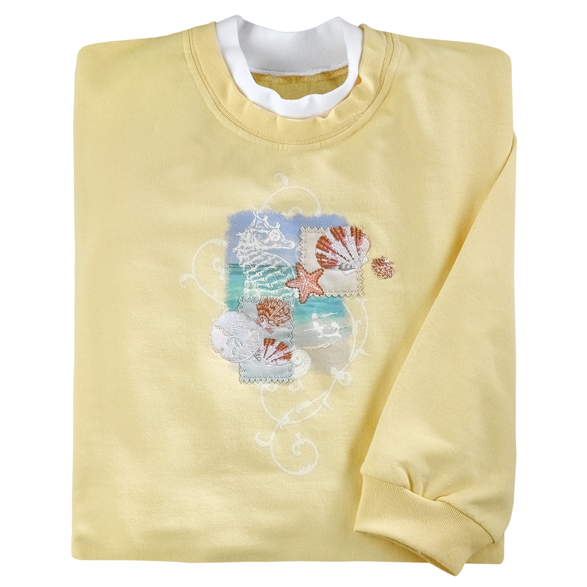 Seahorse Collage Pullover