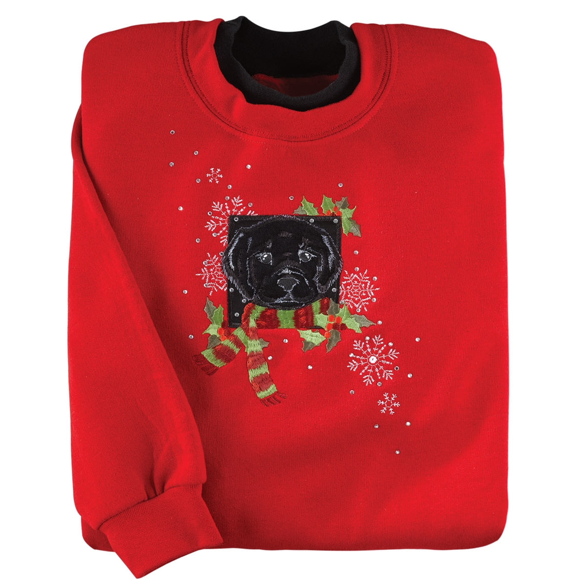 Holiday Black Lab Pullover