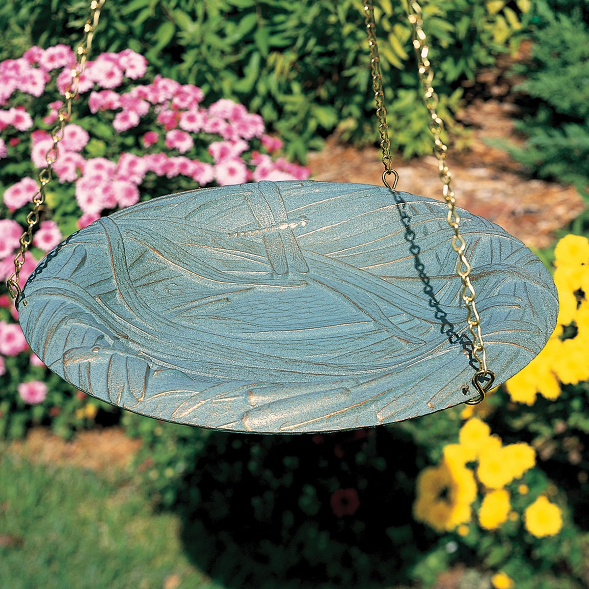 Dragonfly Hanging Birdbath