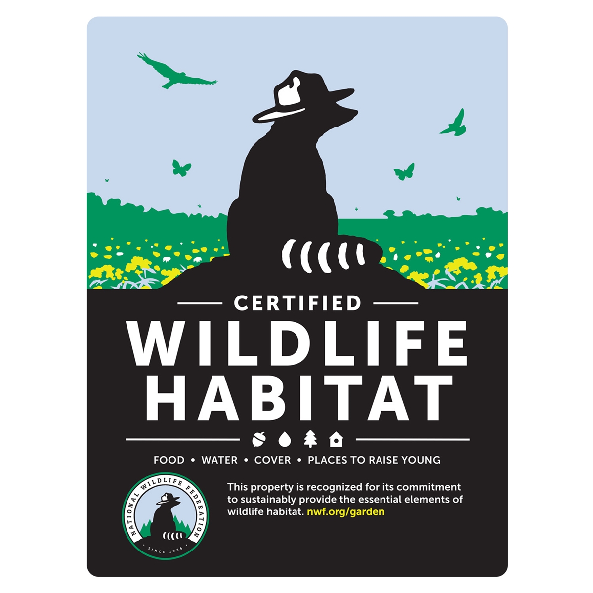 New Certified Wildlife Habitat Sign