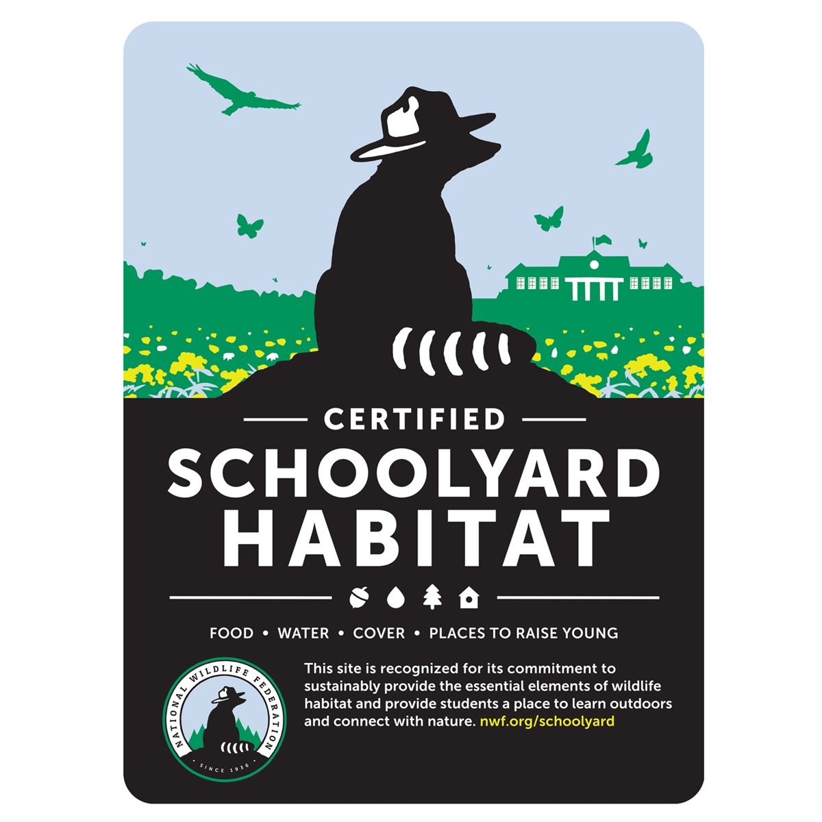 Classic Certified Schoolyard Habitat Sign