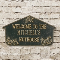 Personalized Nut House Wall Plaque - 240001
