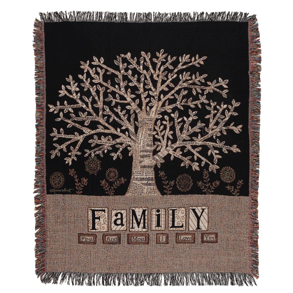 Family Tree Tapestry Throw
