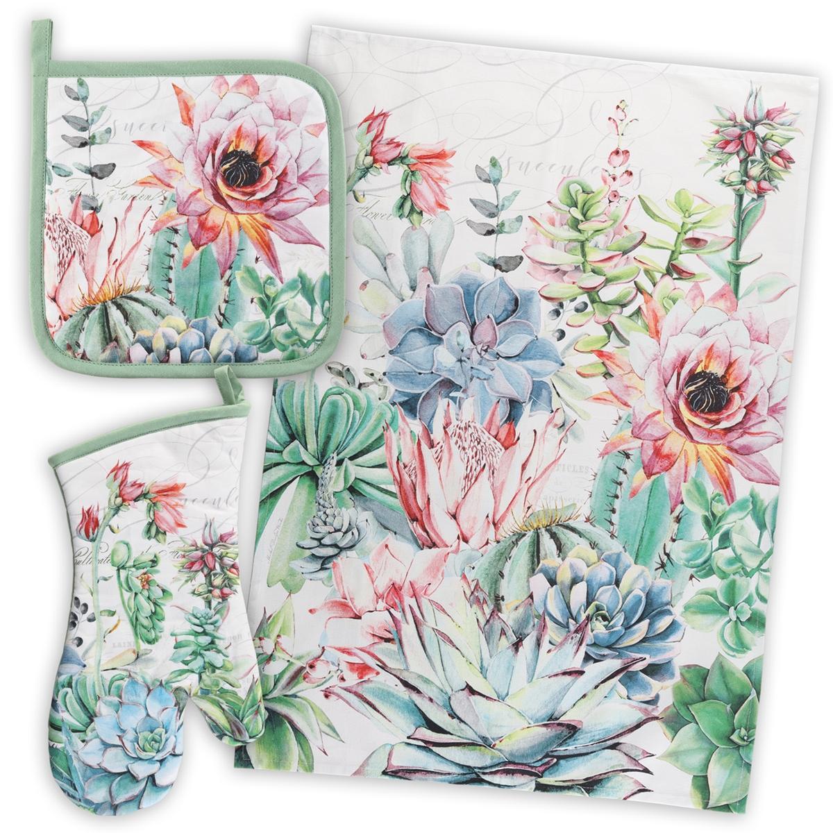 Succulents Kitchen Set