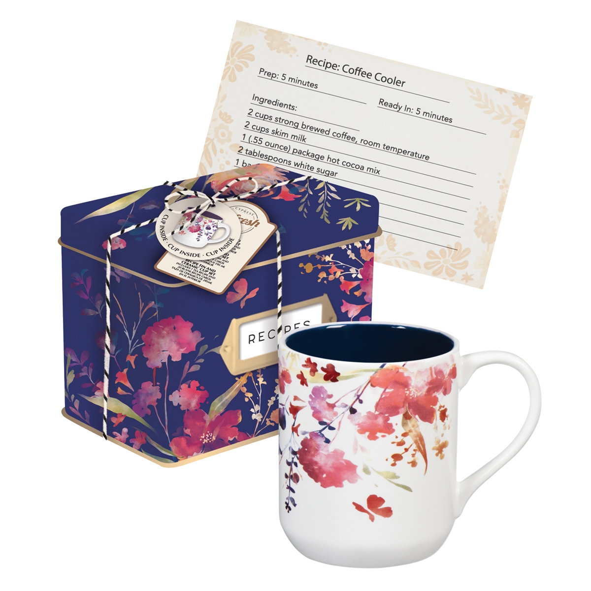 Recipe Tin and Mug