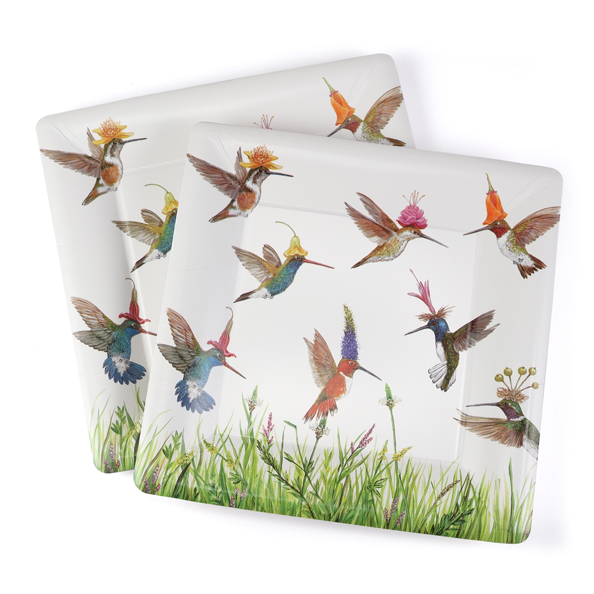 Hummingbird Frenzy Dinner Paper Plate