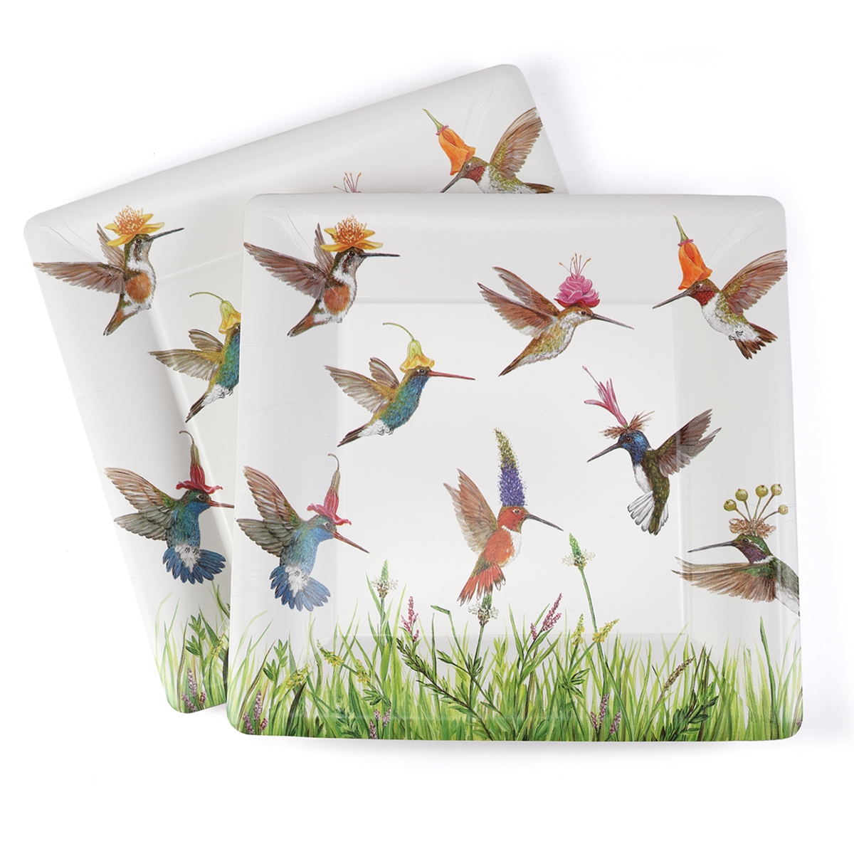 Hummingbird Frenzy Snack Paper Plate