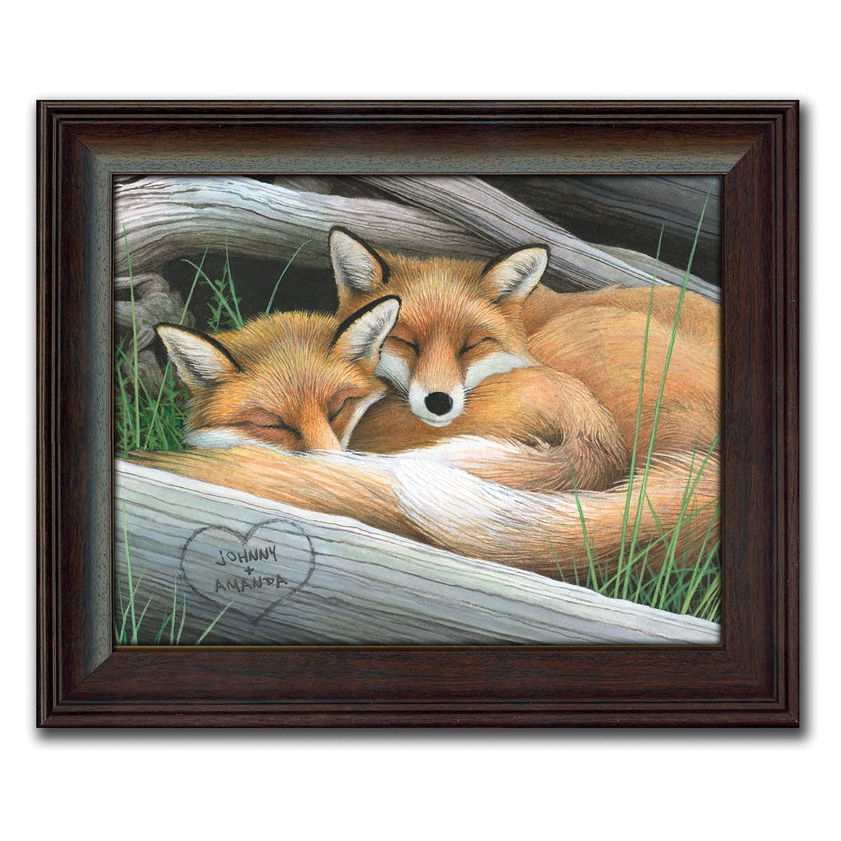 Foxes Personalized Print