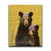Wildlife Series Bear Personalized Wall Art