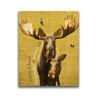 Wildlife Series Moose Personalized Wall Art