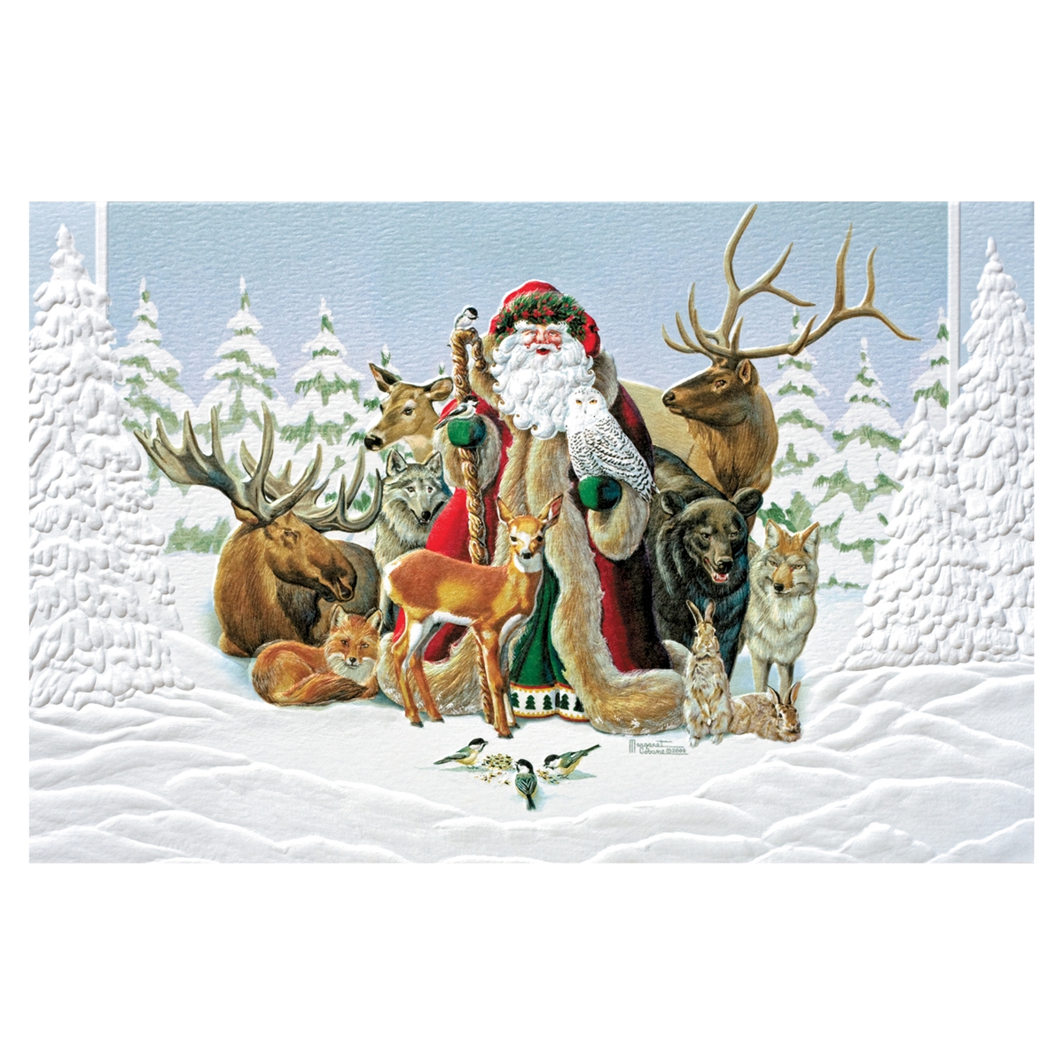 Santa and Animals Cards