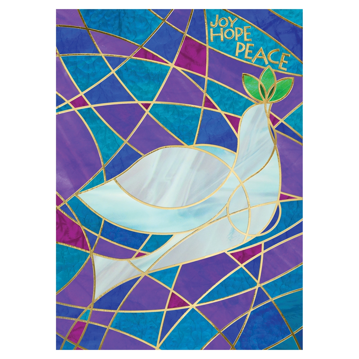 Stained Glass Dove Card