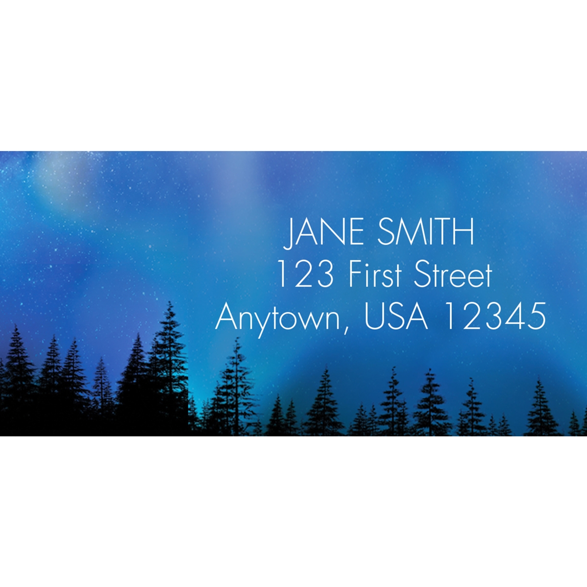Aurora Borealis Address Label