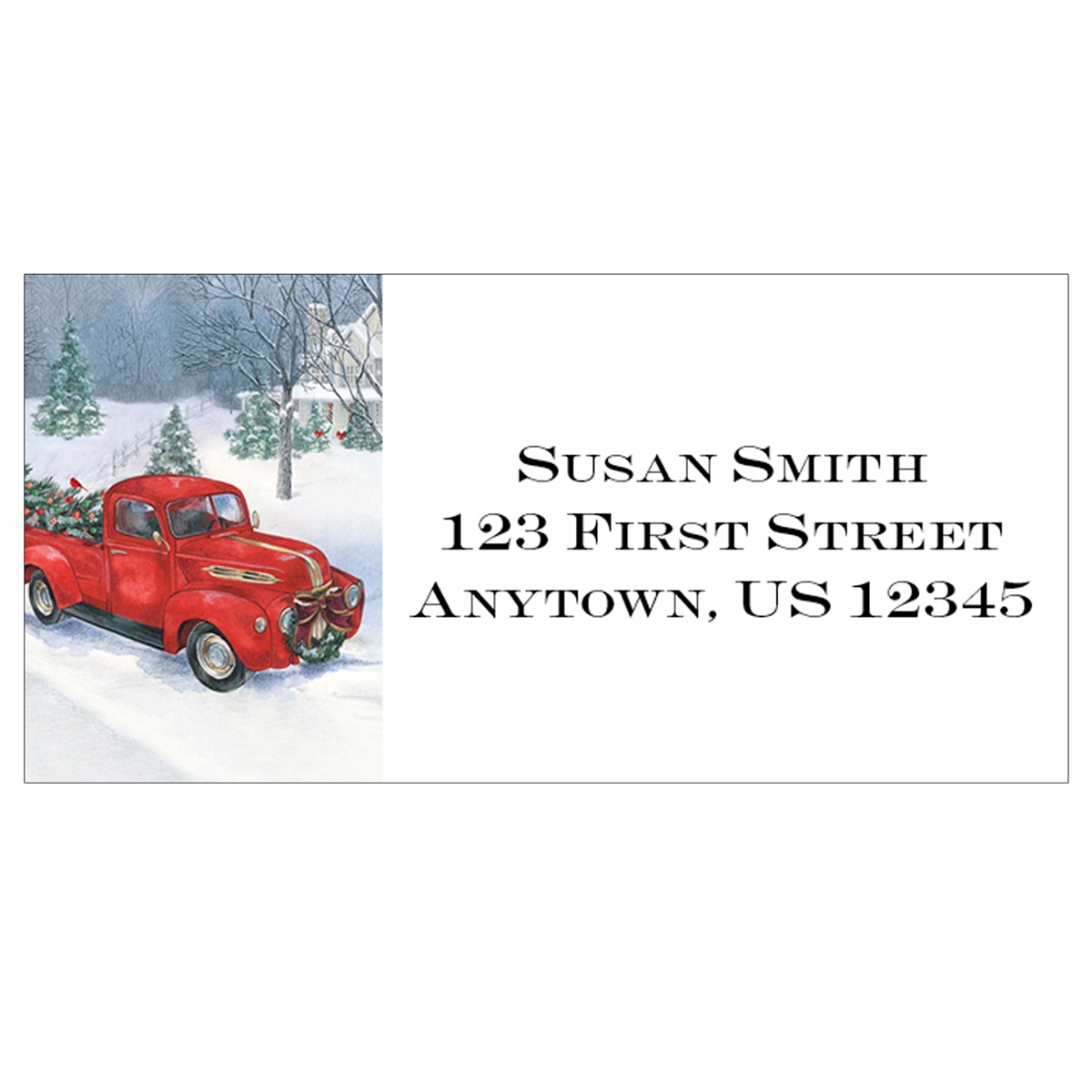 Vintage Truck Address Labels