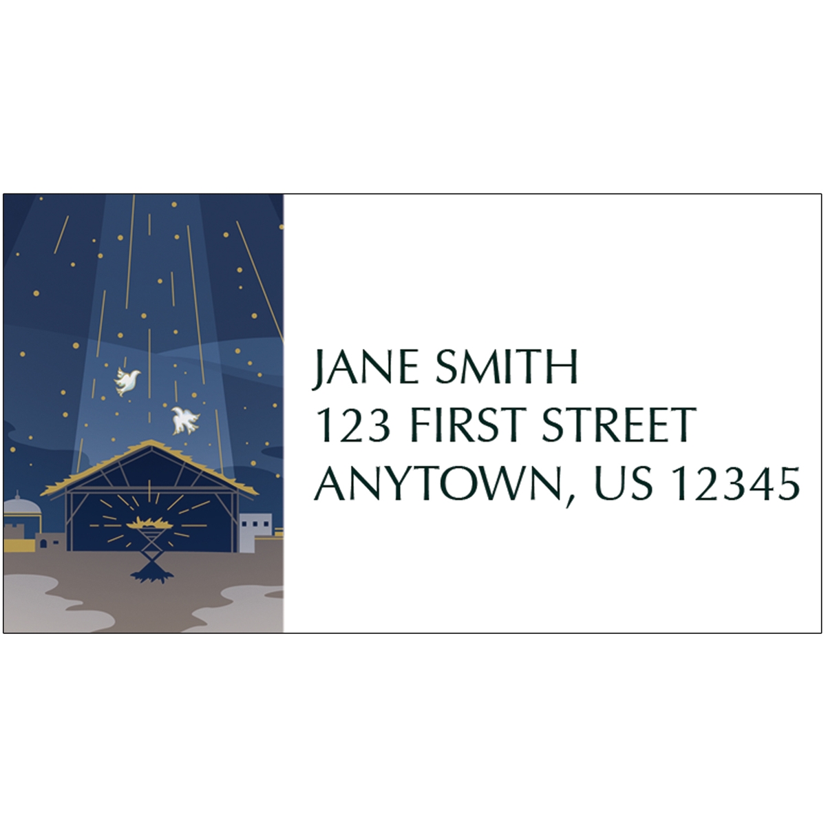 Shining Holy Star Address Label
