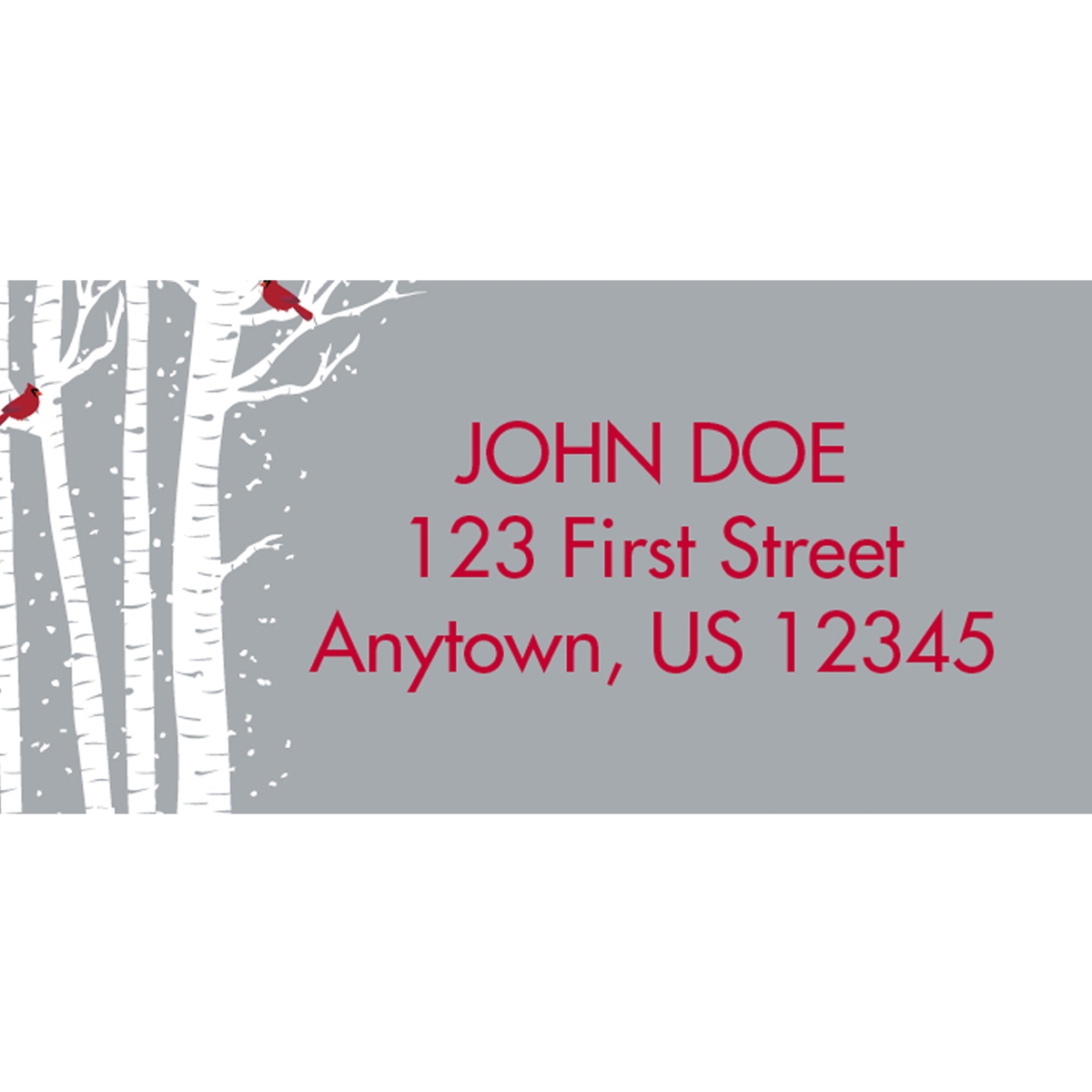 Merry and Bright Cardinals Address Labels