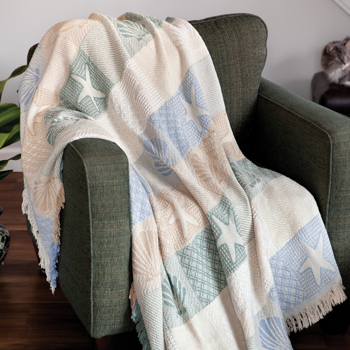 Shell & Sea Star Throw