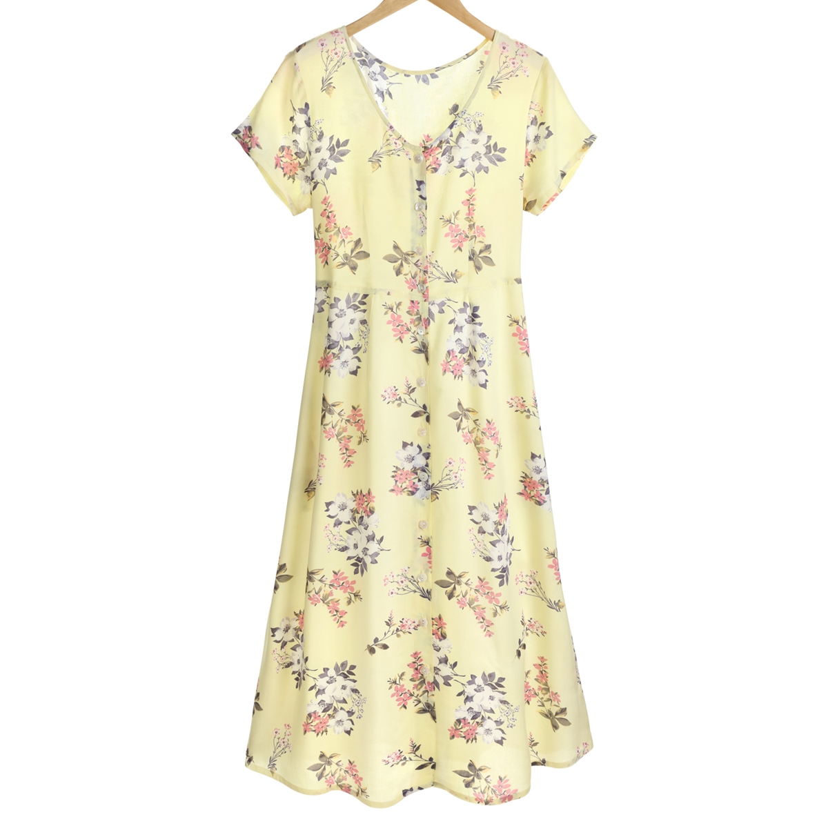Yellow Garden Floral Dress