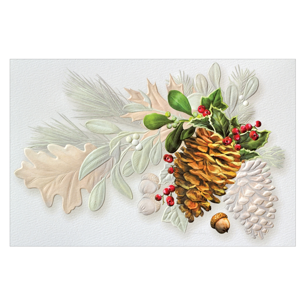 Pine and Acorns Card