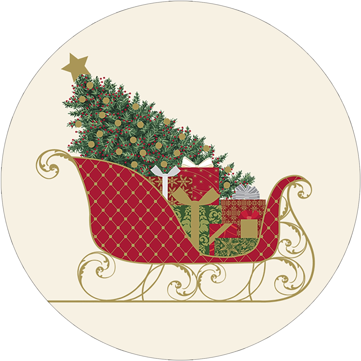 Elegant Sleigh Envelope Seal