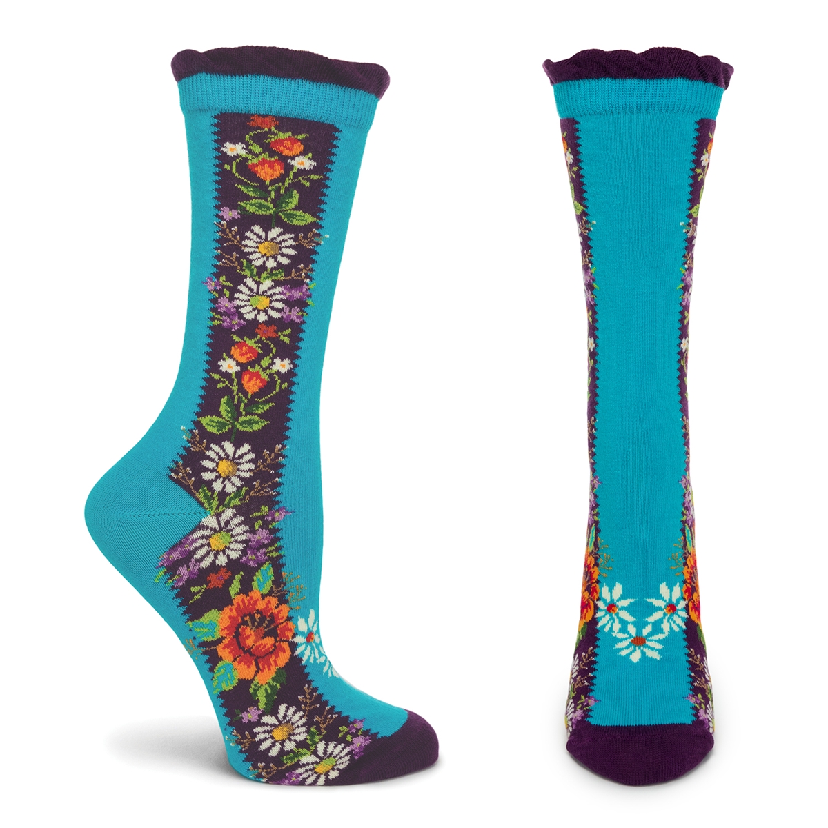 Brilliant Blooms Socks