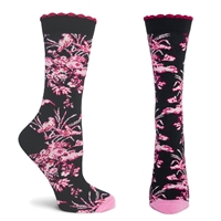 Pink Passion Floral Socks