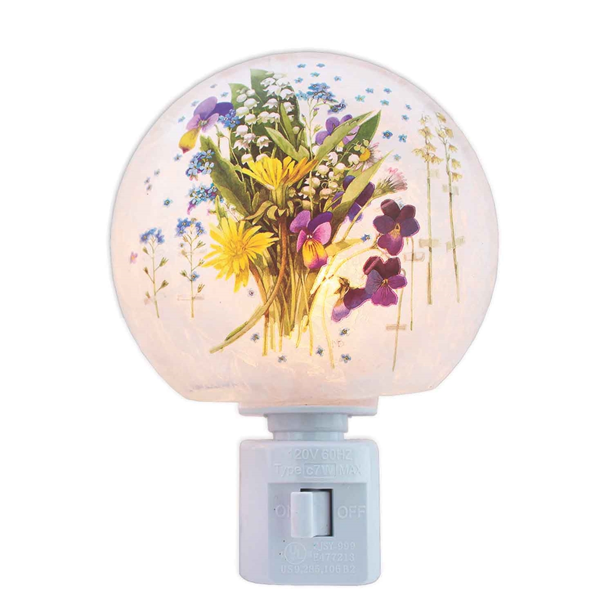 Violets Night Light