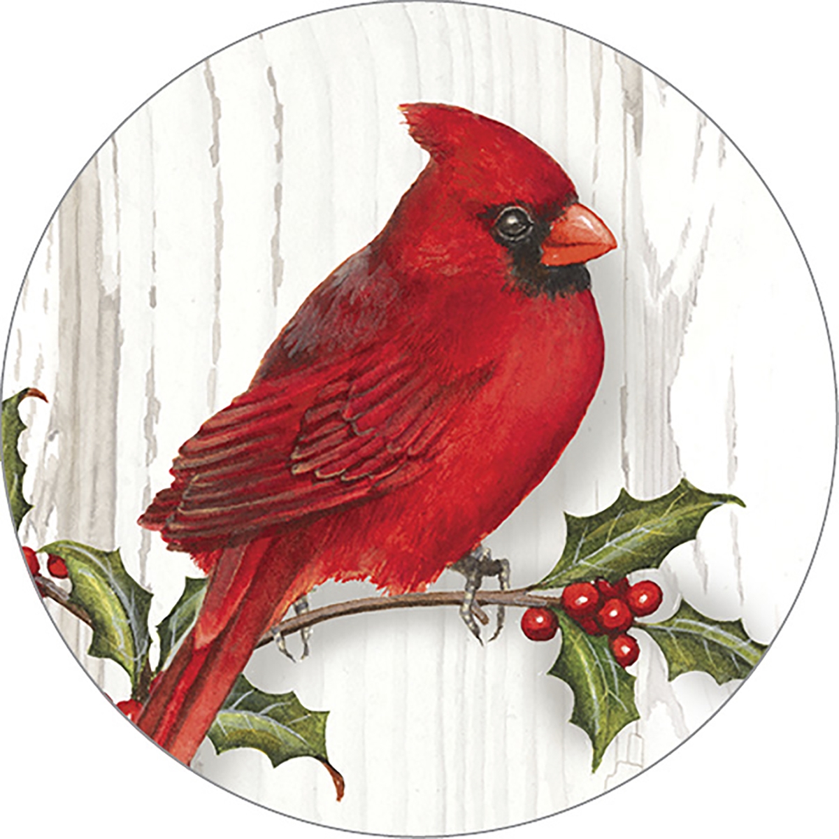 Merry Christmas Cardinal Envelope Seal
