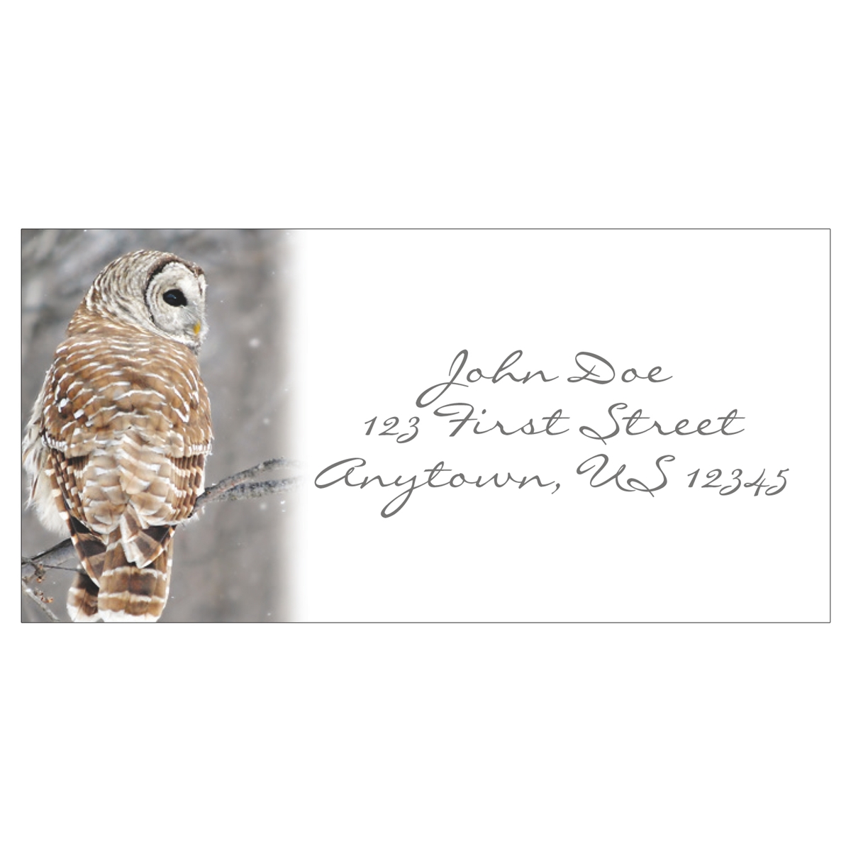 Top View Address Label