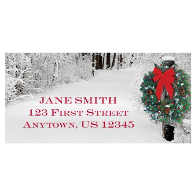 Snowy Lane Address Label