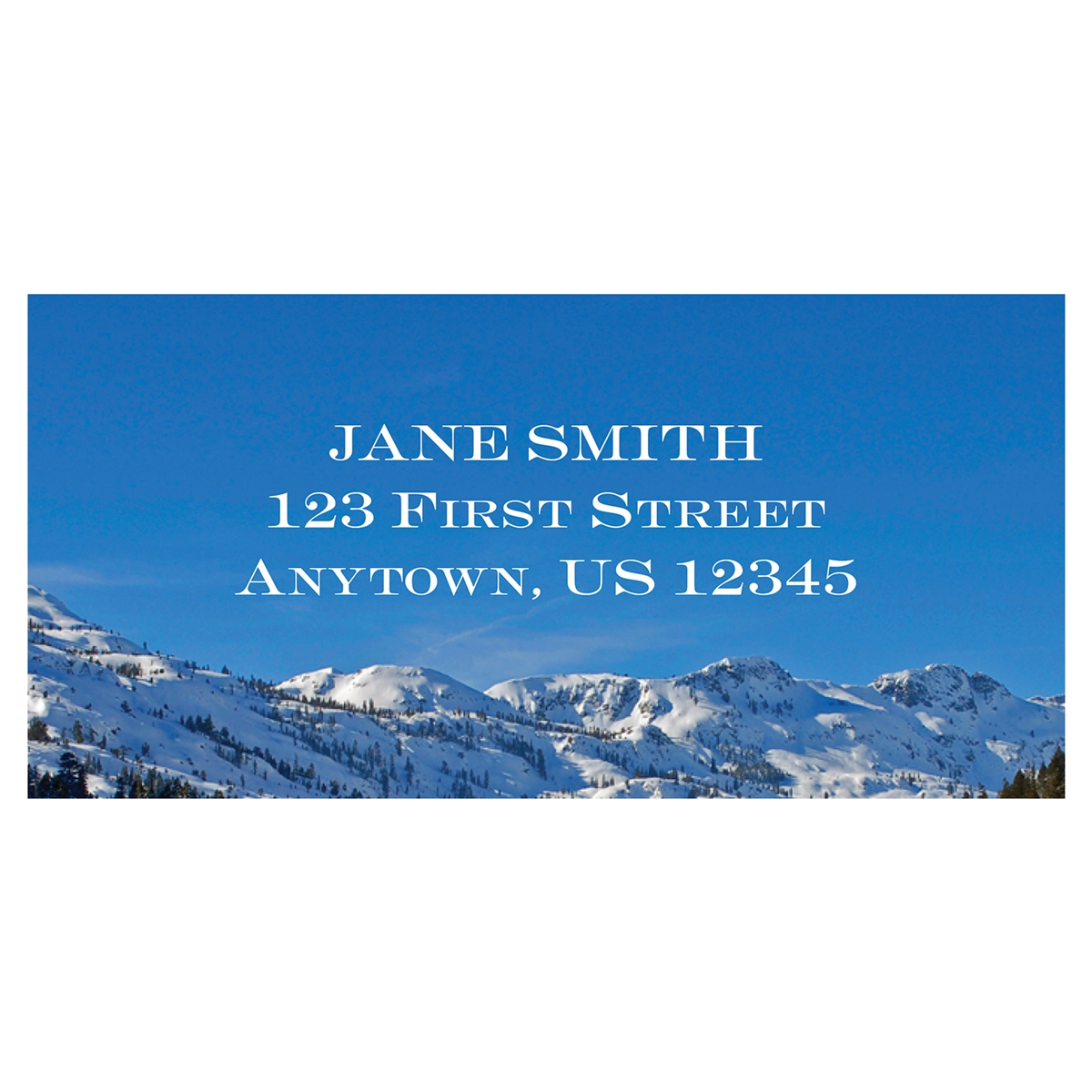 Tahoe Reflection Address Label