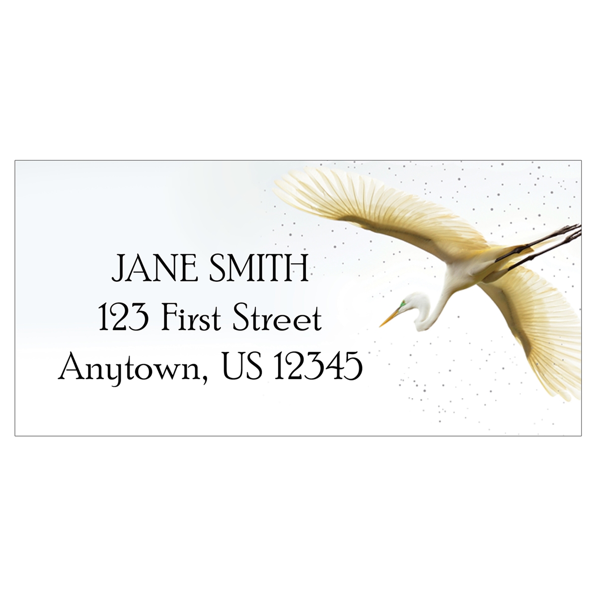 Great Egret Address Label