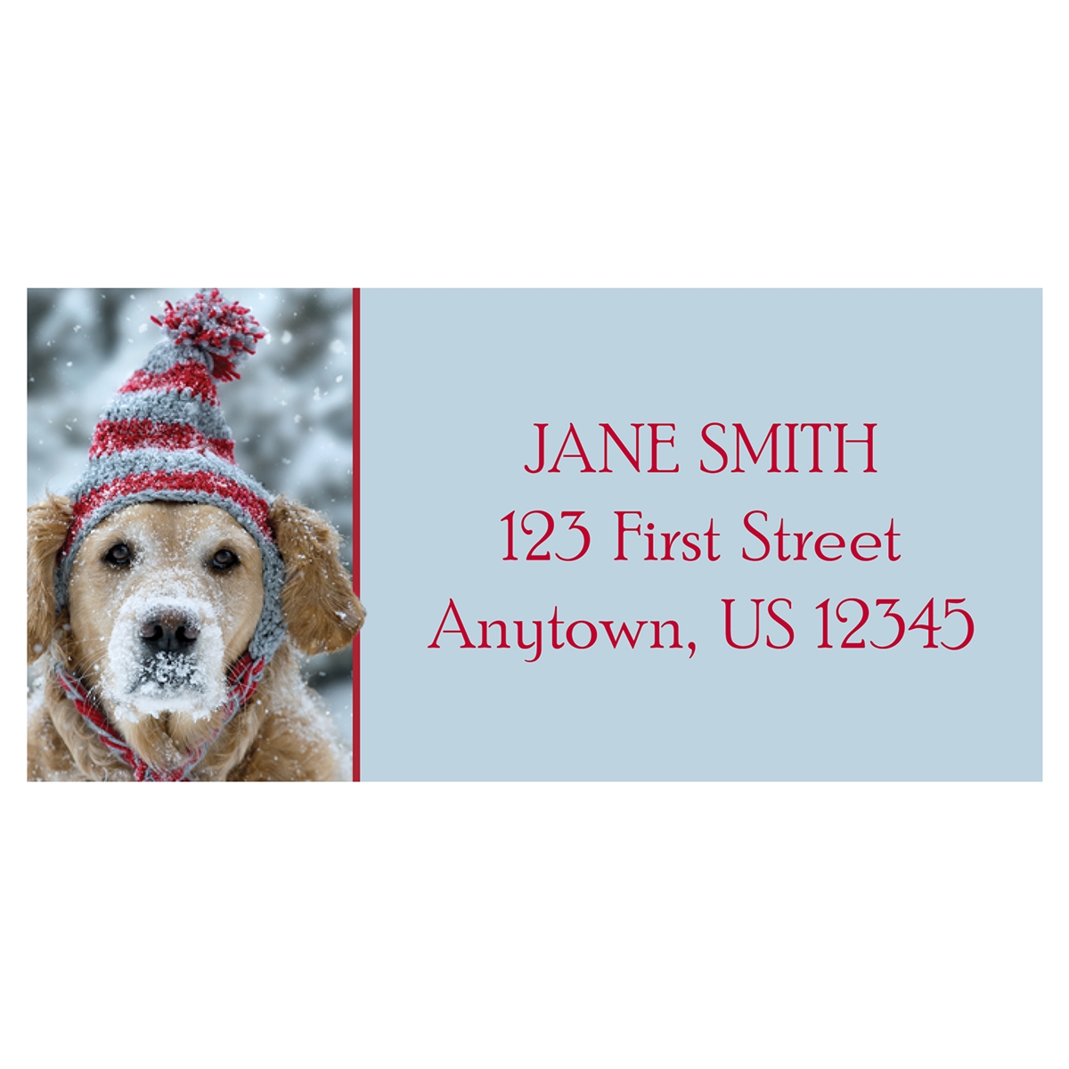Frosty Retriever Address Label