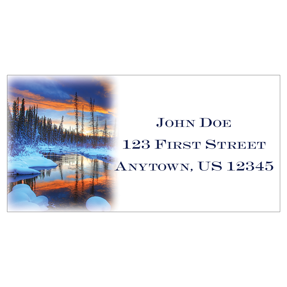 Hazel Creek Sunset Address Label