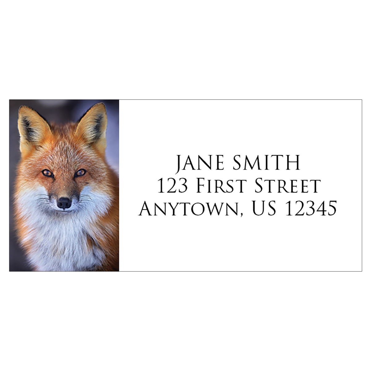 Red Fox Address Label