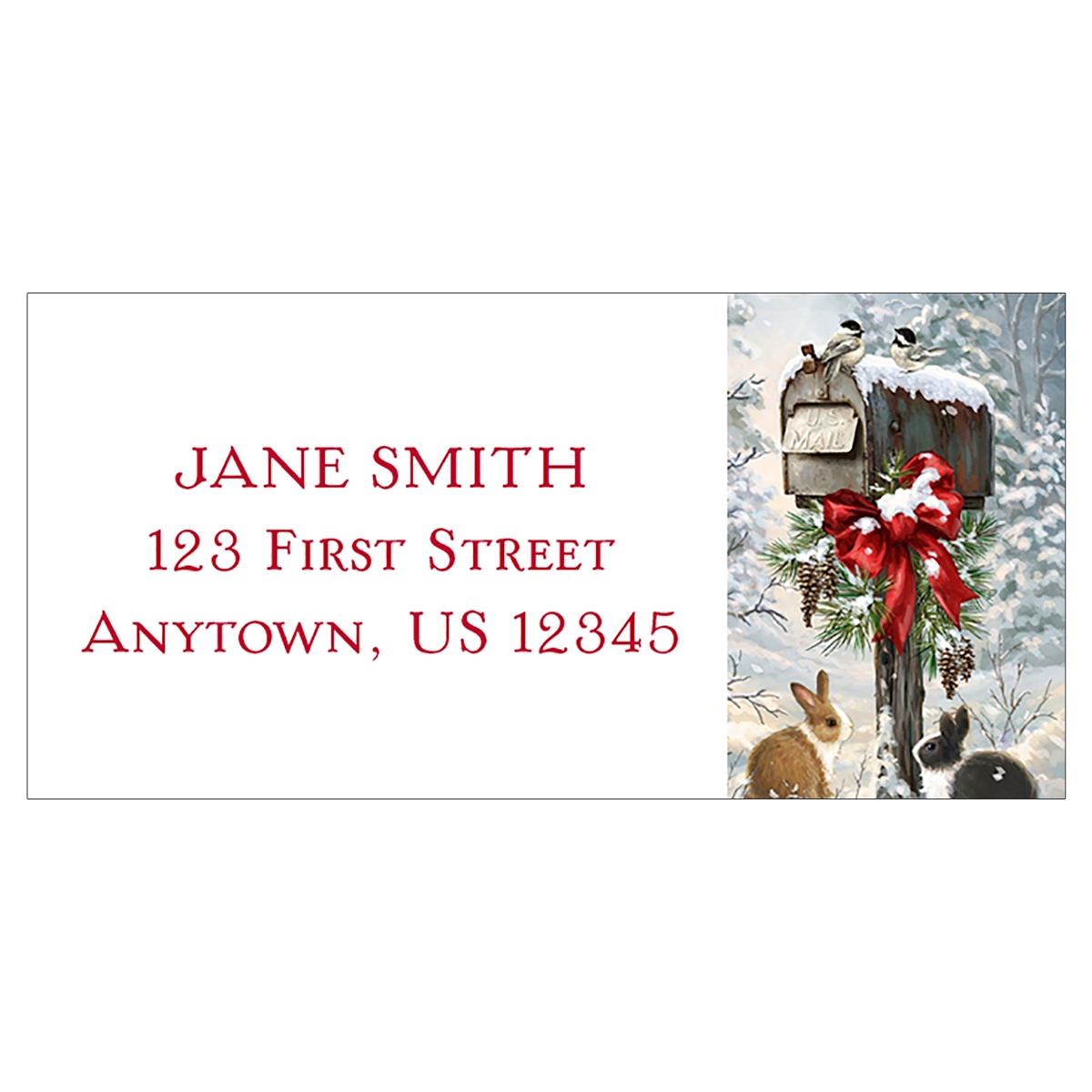 Christmas Tidings Address Label