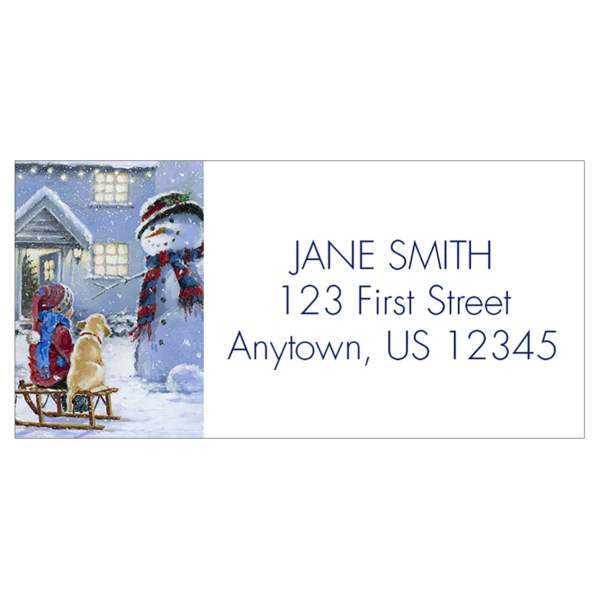 Winter Friends Address Label
