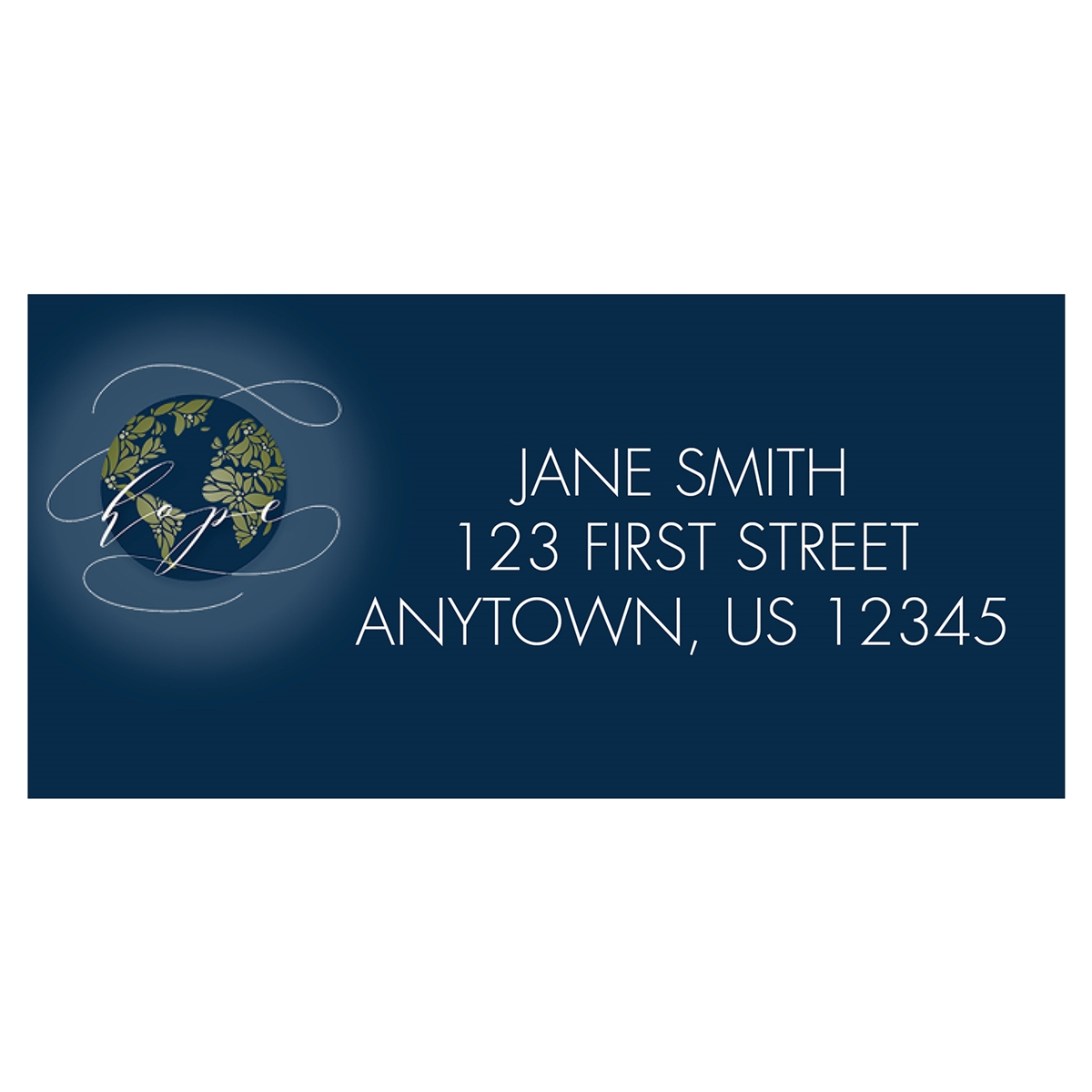 Global Christmas Address Label