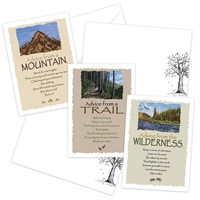 Advice from the Mountain, Trail and Wilderness Greeting Cards - AFN104