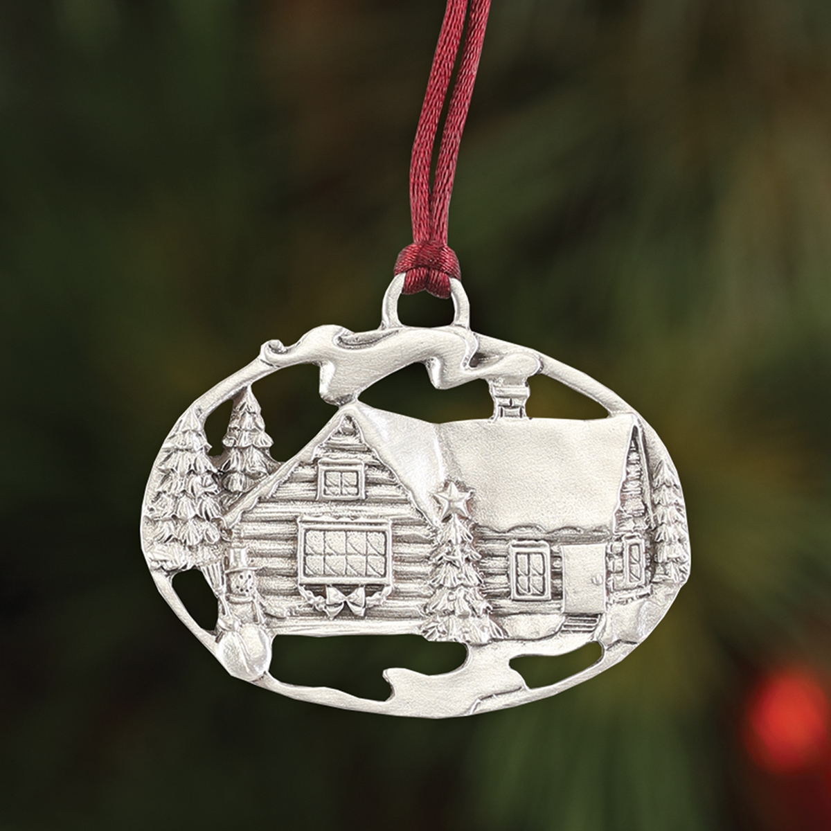 Cabin Plant a Tree Ornament